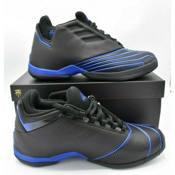 NWB Adidas Mens Size 7.5 TMAC 2 Restomod Black Blue Basketball Shoes‎ FX4992 main image 6